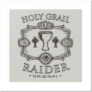 Holy Grail Raider distressed Posters and Art